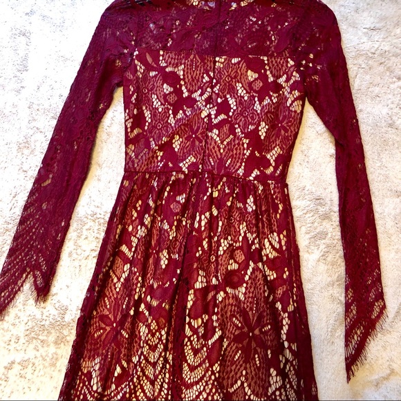 Hello Holiday Party / Event  Red Lace dress. - Picture 3 of 3